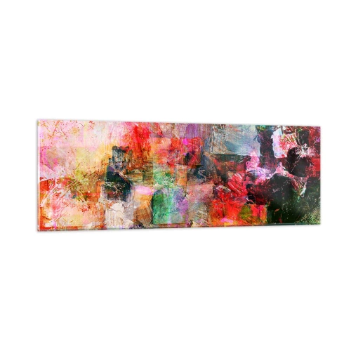 Schilderen op glas - Een reis door de rozen - 90x30 cm