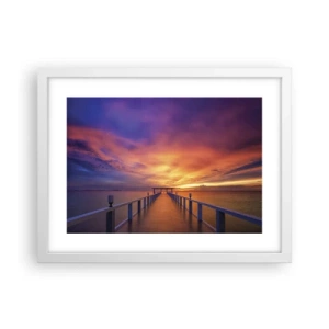 Poster in een witte lijst - Zonder einde - 40x30 cm