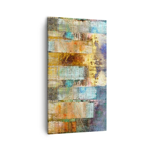 Schilderen op canvas - Een zonnige metropool - 45x80 cm