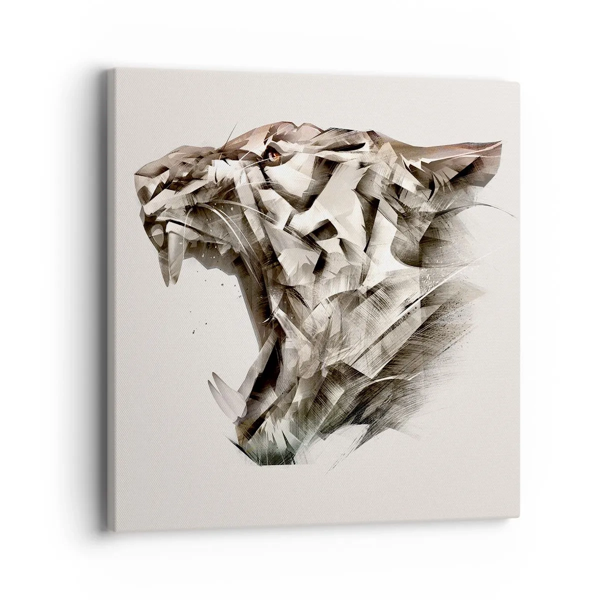 Schilderen op canvas - Je weet al wie de baas is - 40x40 cm