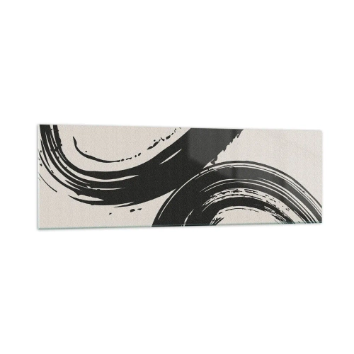 Schilderen op glas - Vegend en cirkevormig - 160x50 cm