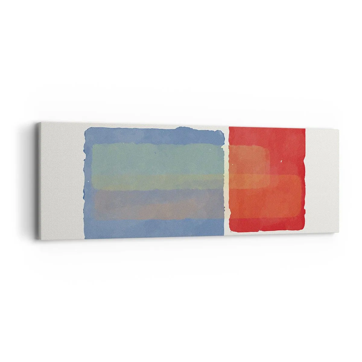 Schilderen op canvas - De geest en de letter van de geometrie - 90x30 cm