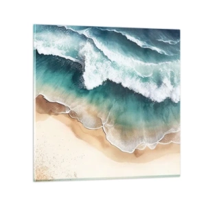 Schilderen op glas - De eeuwige ontmoeting - 70x70 cm