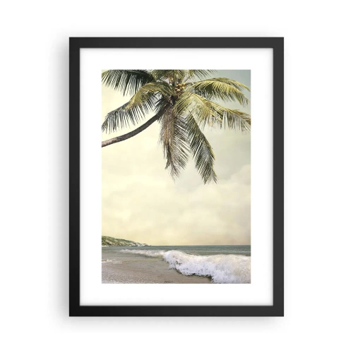 Poster in een zwarte lijst - Tropische droom - 30x40 cm