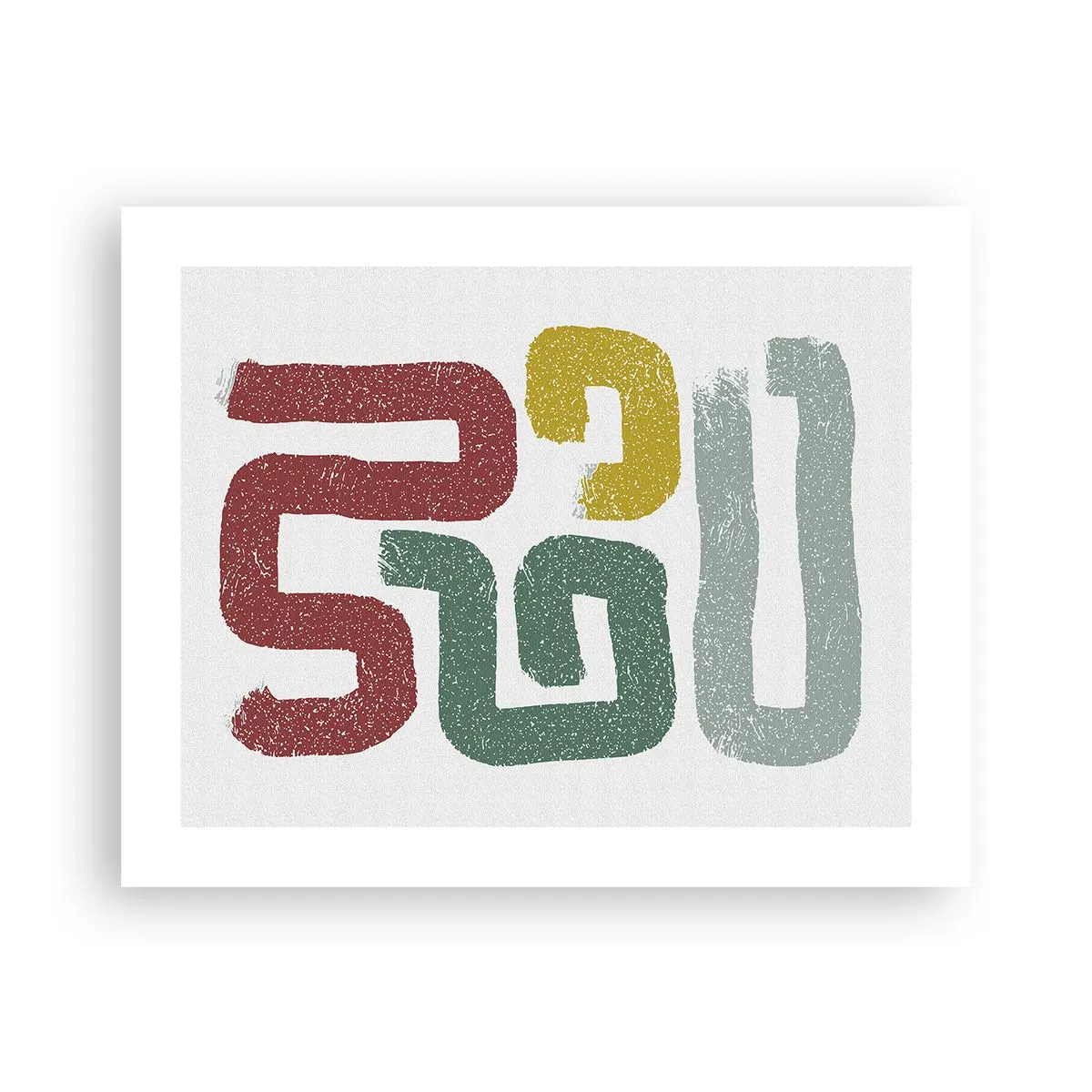 Poster - In een onbekende taal - 50x40 cm