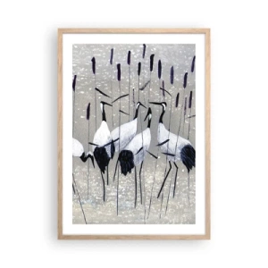 Een poster in een licht eiken lijst - Onder hun eigen - 50x70 cm