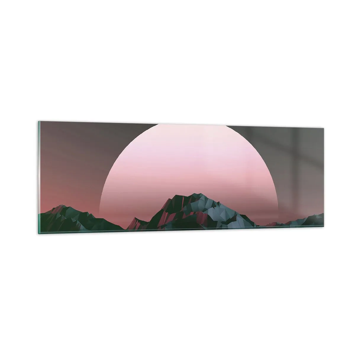 Schilderen op glas - In een naburig sterrenstelsel - 90x30 cm