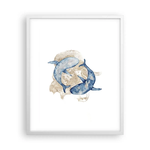 Poster in een witte lijst - Vriendschap of liefde? - 40x50 cm