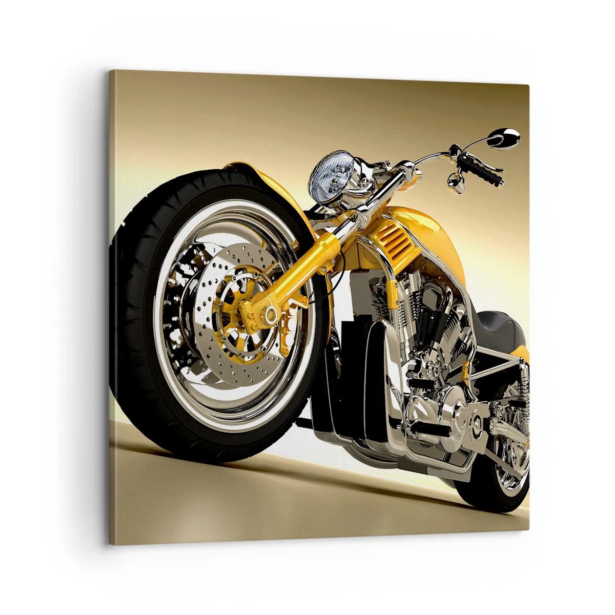 Schilderen op canvas - Een droom van kracht en snelheid - 60x60 cm