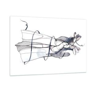 Schilderen op glas - Touch-studie - 120x80 cm