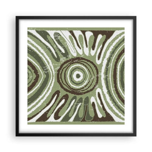 Poster in een zwarte lijst - Een explosie van emoties - 50x50 cm