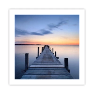 Poster - De rust van een serene schemering - 50x50 cm