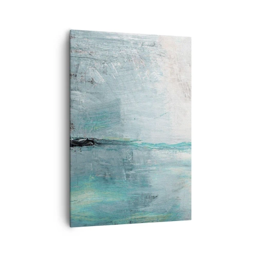 Schilderen op canvas - Horizontaal in blauw - 70x100 cm