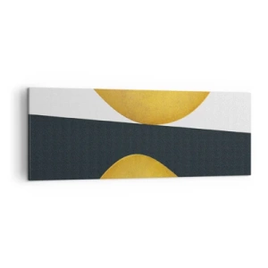 Schilderen op canvas - Ten eerste: goud - 140x50 cm