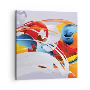 Schilderen op canvas - De dans van de elementen - 60x60 cm