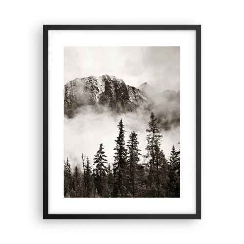 Poster in een zwarte lijst - Granieten liniaal - 40x50 cm