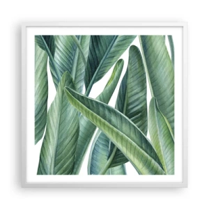 Poster in een witte lijst - Groen zelf - 60x60 cm