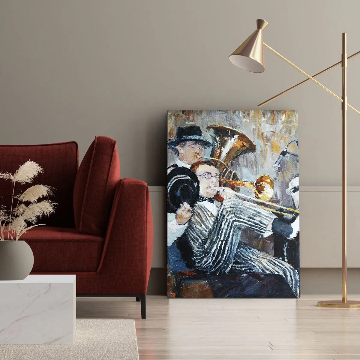 Schilderen op canvas - Al die jazz - 50x70 cm