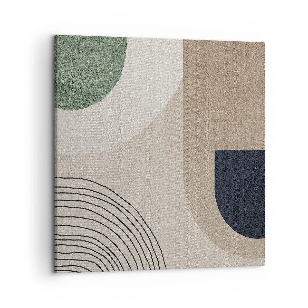 Schilderen op canvas - De zachtheid van het ovaal - 50x50 cm