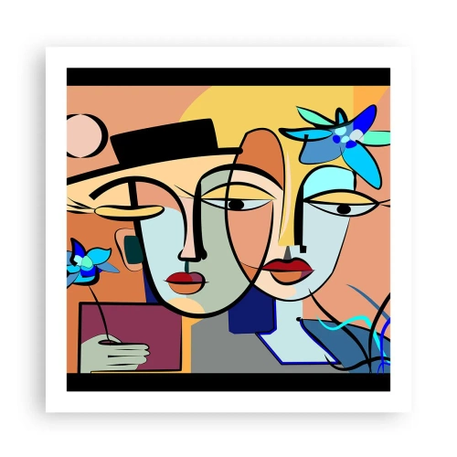 Poster - Picasso's randez-vous - 60x60 cm
