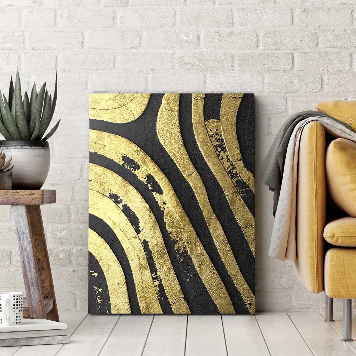 Schilderen op canvas - Alles vloeit - 55x100 cm