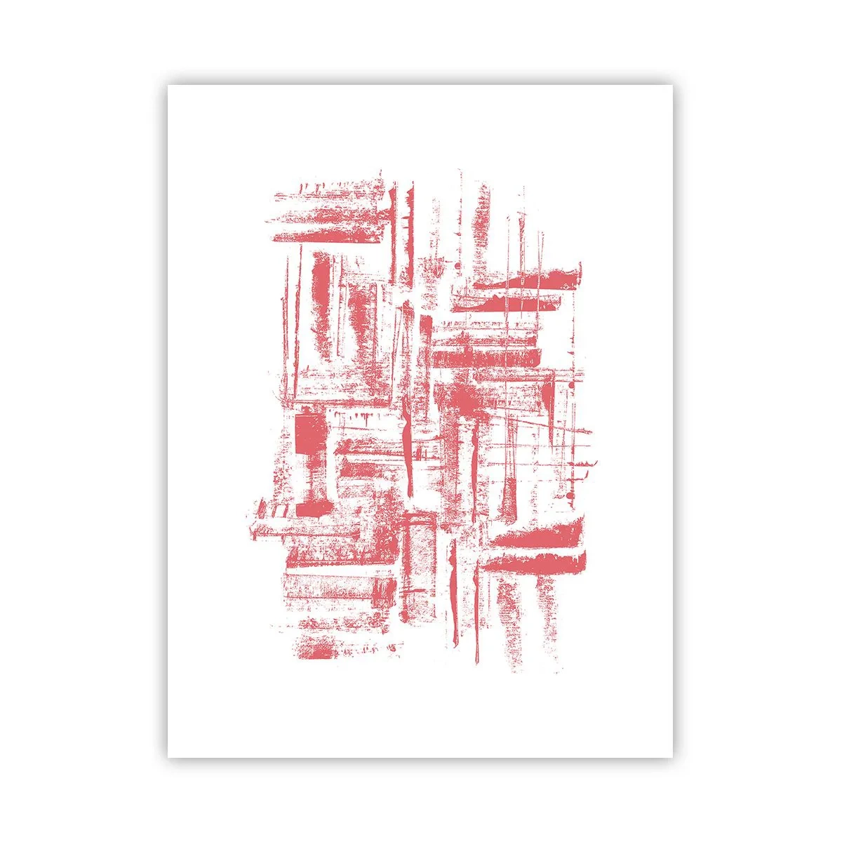Poster - De rode stad - 30x40 cm