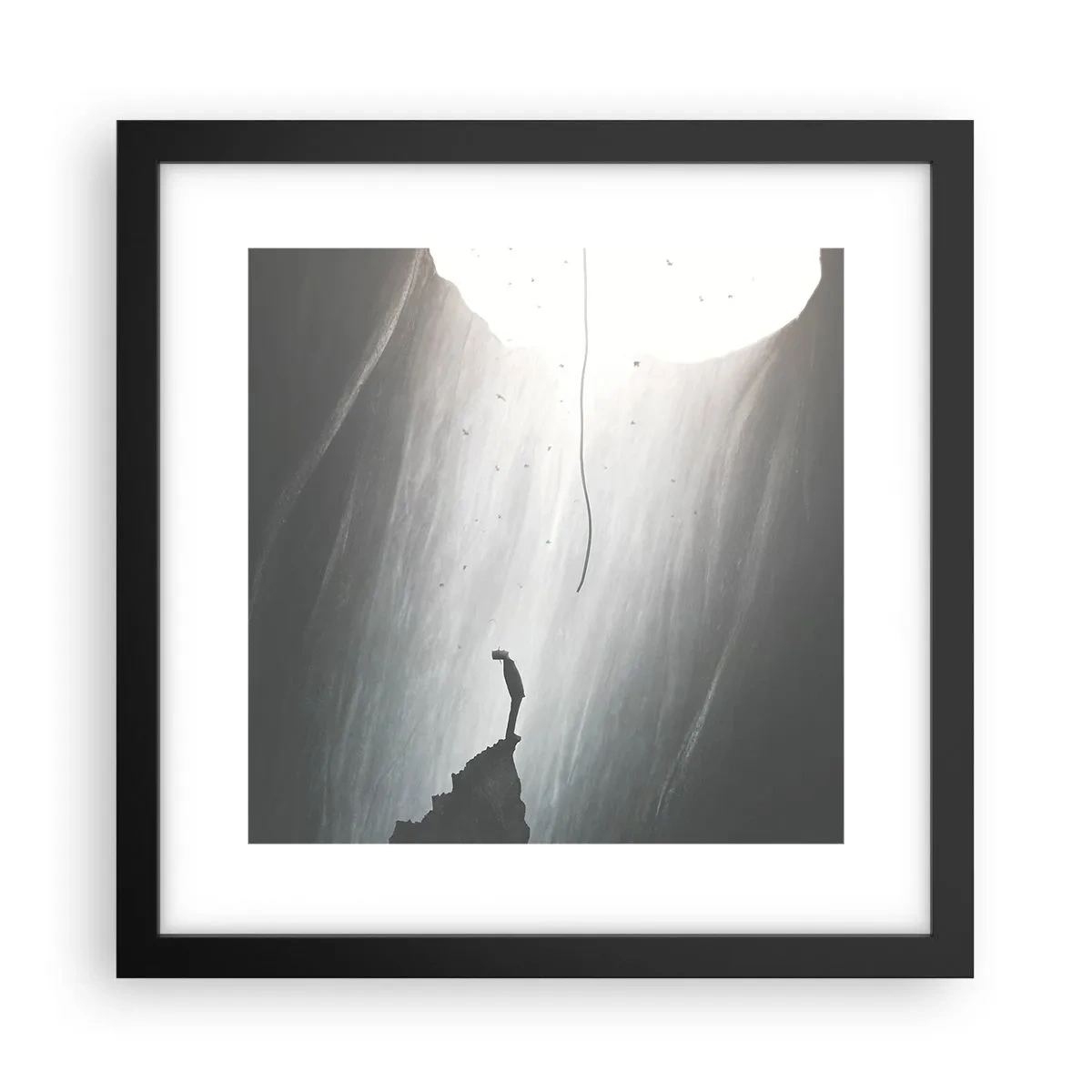 Poster in een zwarte lijst - Er is altijd een uitweg - 30x30 cm