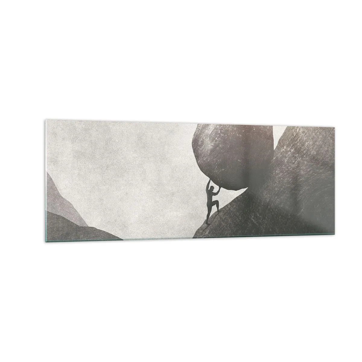 Schilderen op glas - Ik geloof tegen alle hoop in - 140x50 cm