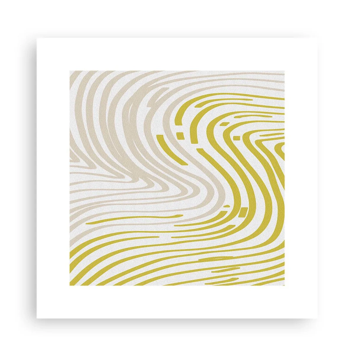 Poster - Een compositie met een zachte buiging - 30x30 cm