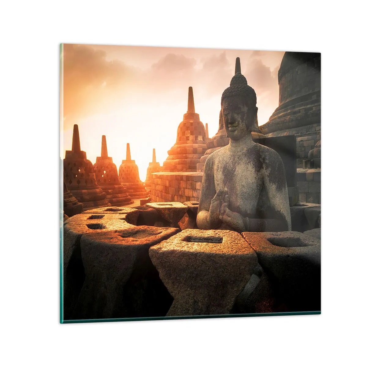 Schilderen op glas - Weer van grote wijsheid - 70x70 cm