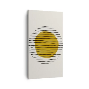 Schilderen op canvas - Abstractie trillend van warmte - 45x80 cm