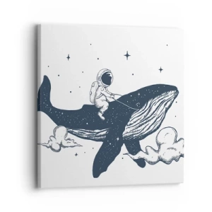 Schilderen op canvas - Ruimte avontuur - 30x30 cm