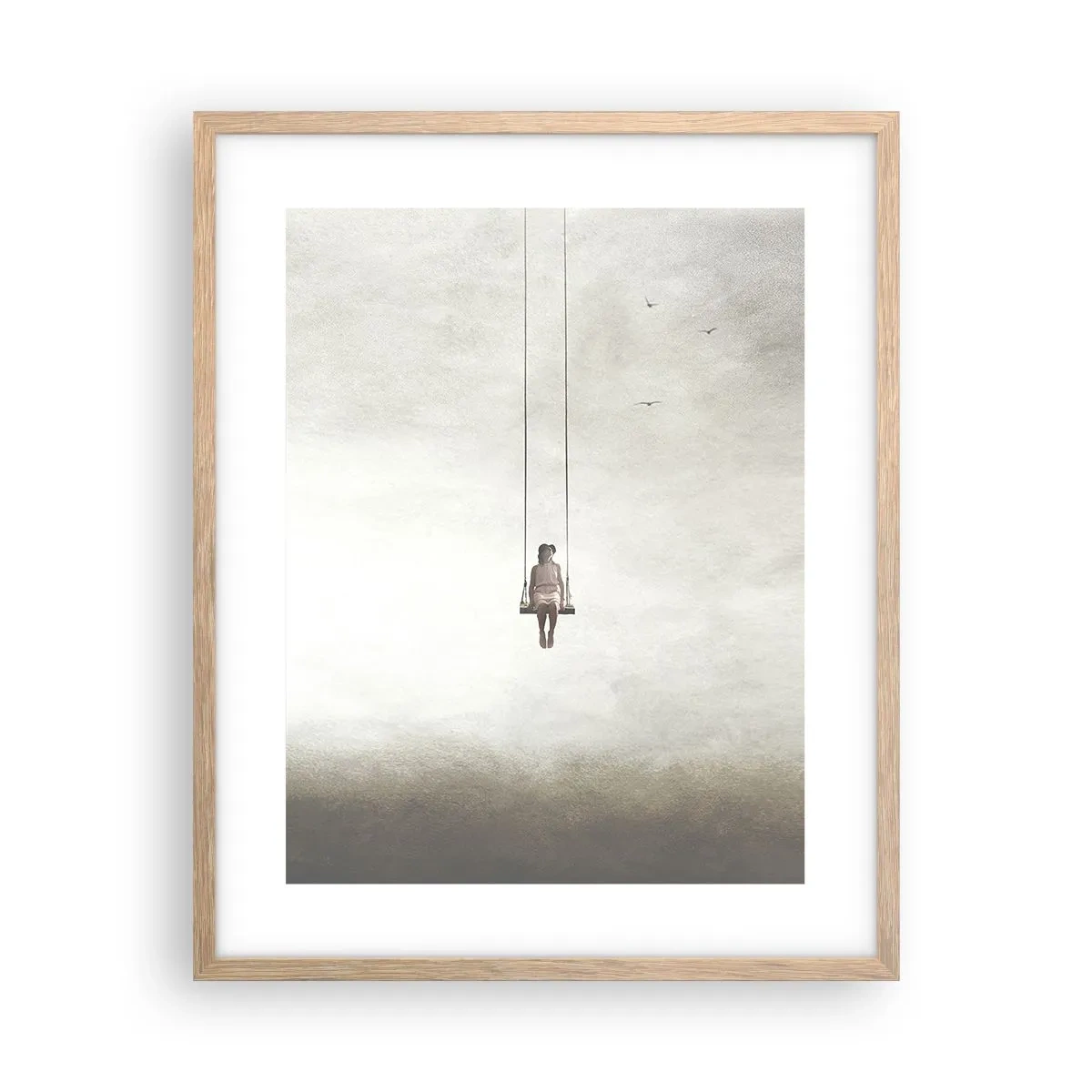 Een poster in een licht eiken lijst - Een kind in ons - 40x50 cm