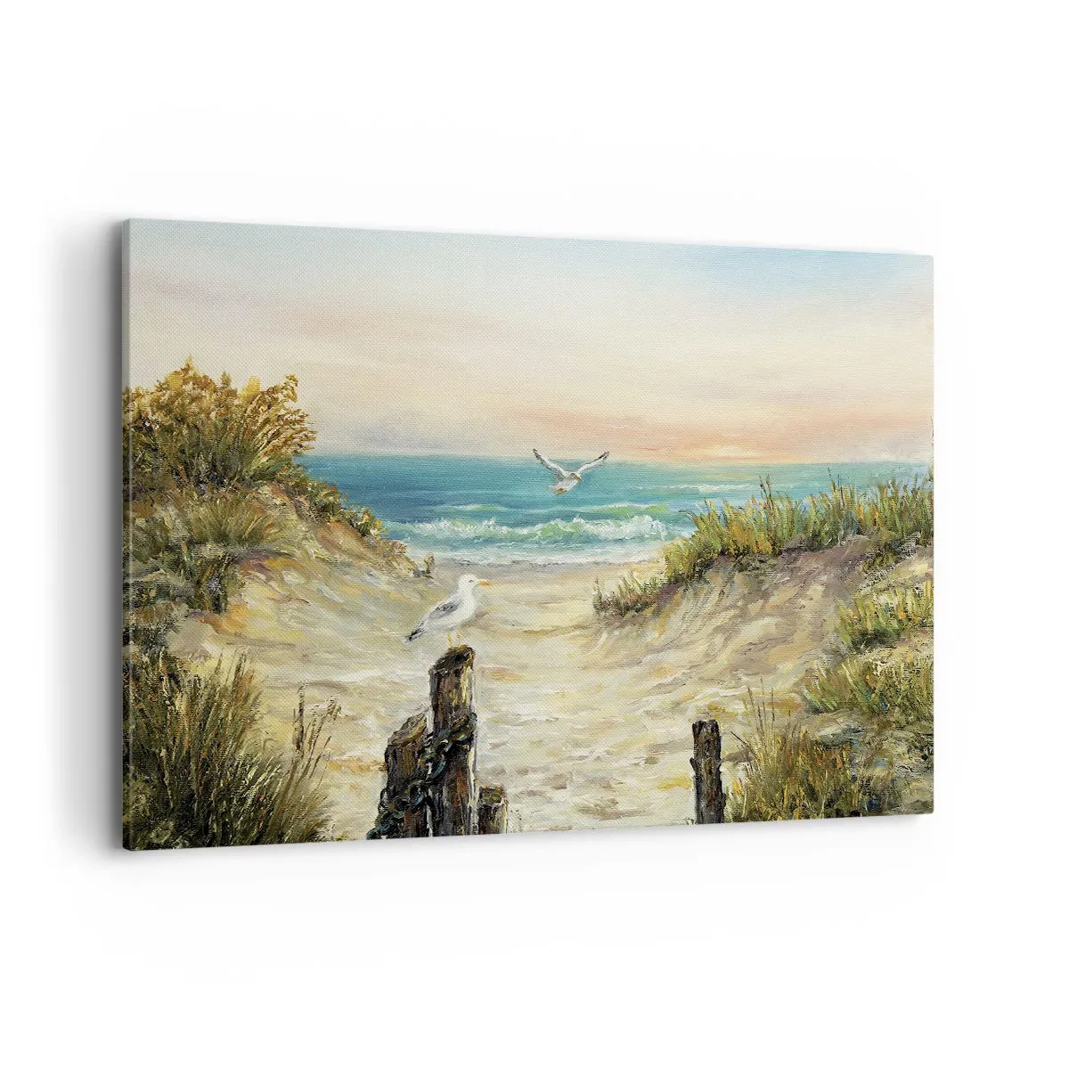 Schilderen op canvas - Windstille afzondering - 120x80 cm