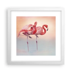 Poster in een witte lijst - De kleur van de ondergaande zon - 30x30 cm