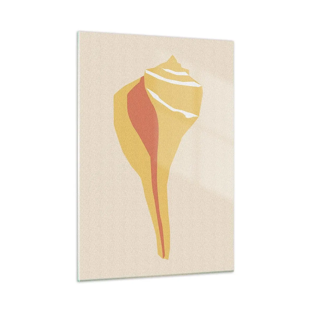 Schilderen op glas - Organische abstractie – groei - 50x70 cm