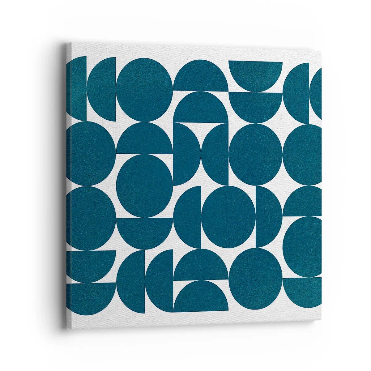 Schilderen op canvas - Cirkels en halfcirkels - 40x40 cm