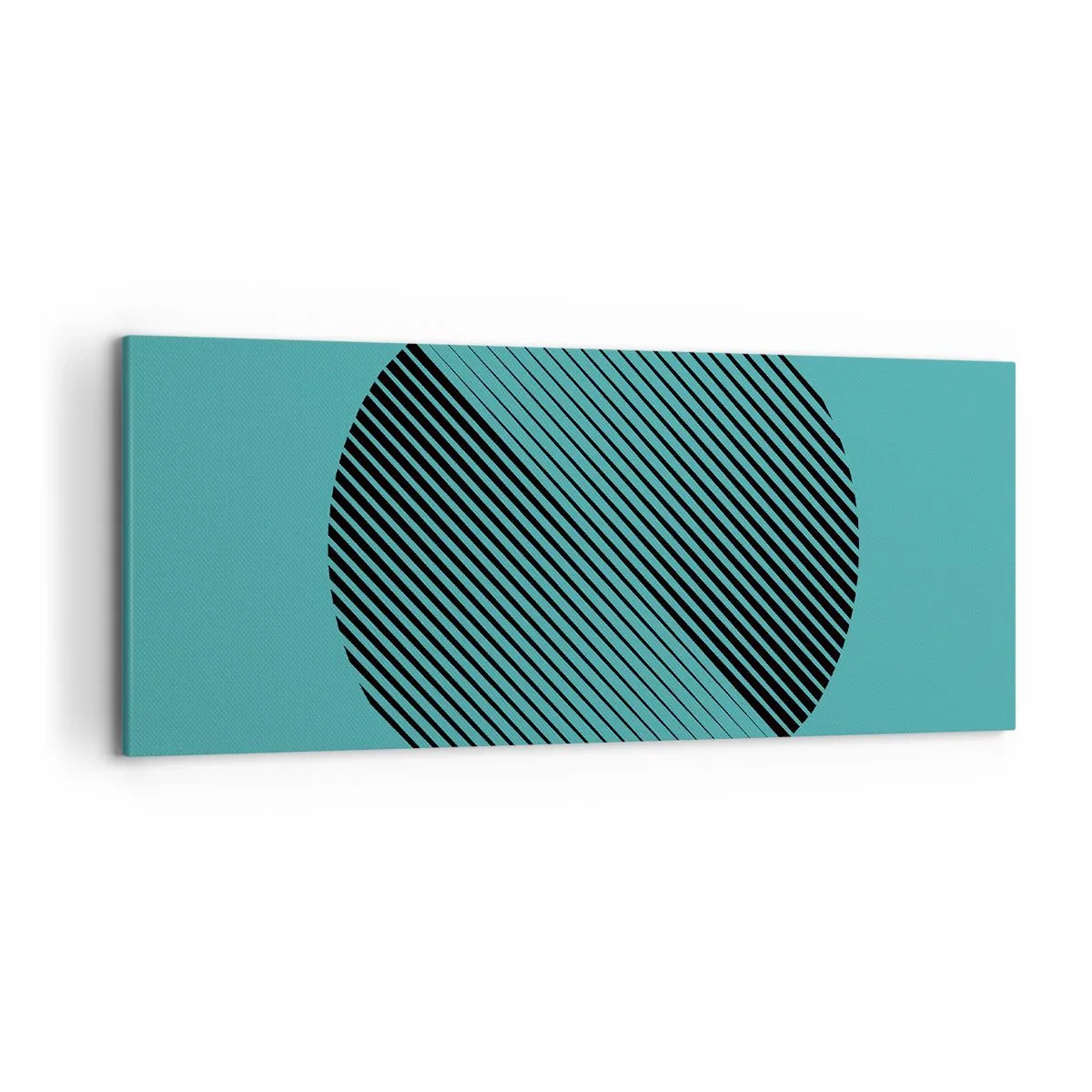 Schilderen op canvas - Cirkel – een geometrische variatie - 120x50 cm