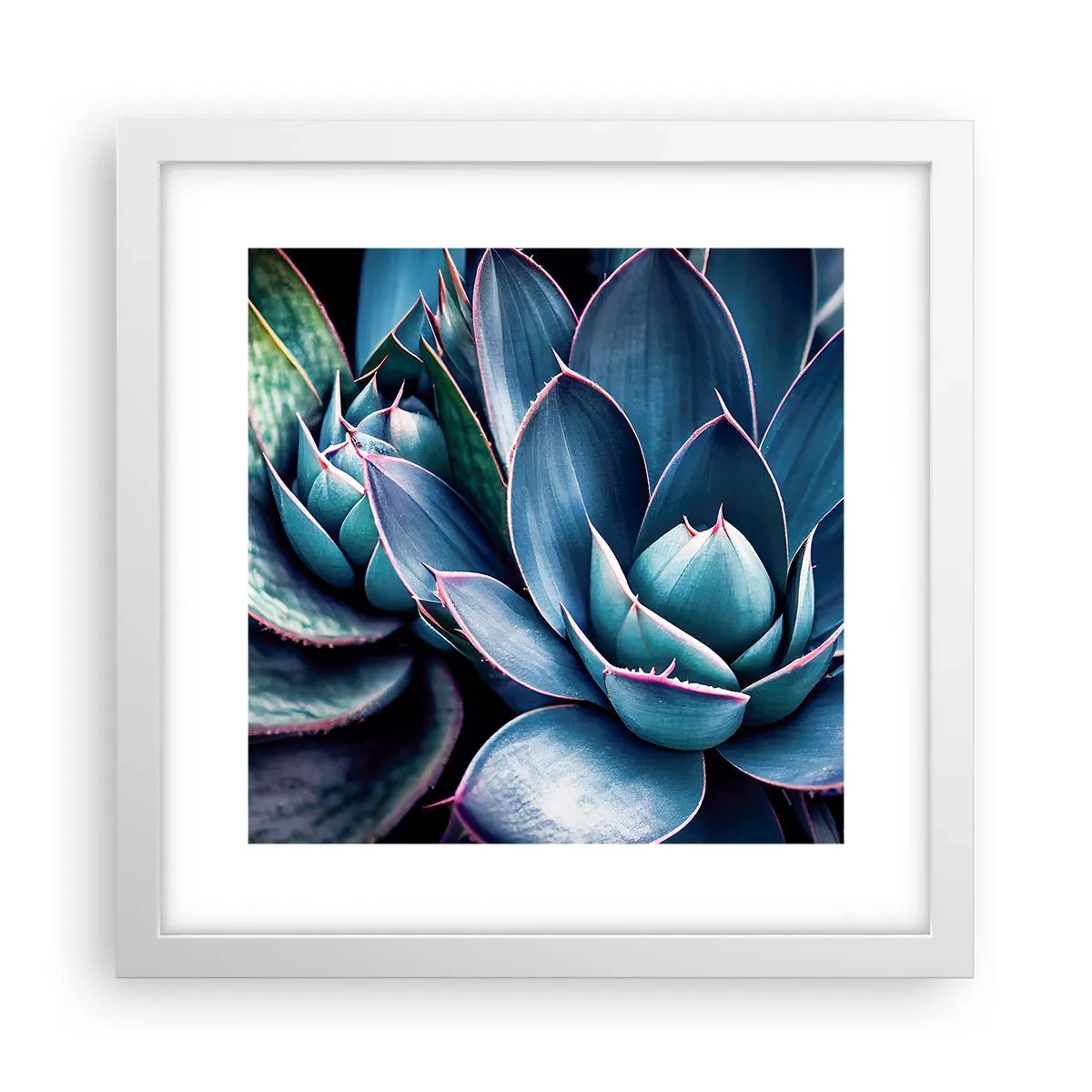 Poster in een witte lijst - Levenskracht - 30x30 cm