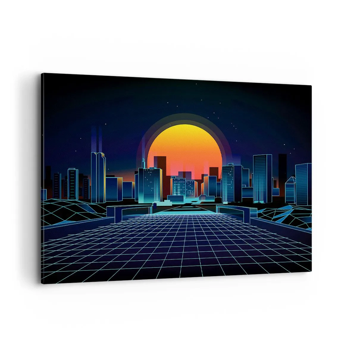 Schilderen op canvas - Wil je nog steeds naar het echte? - 100x70 cm