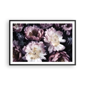 Poster in een zwarte lijst - Boeket ouderwets - 91x61 cm