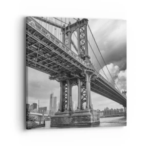 Schilderen op canvas - Naar het hart van de stad - 40x40 cm