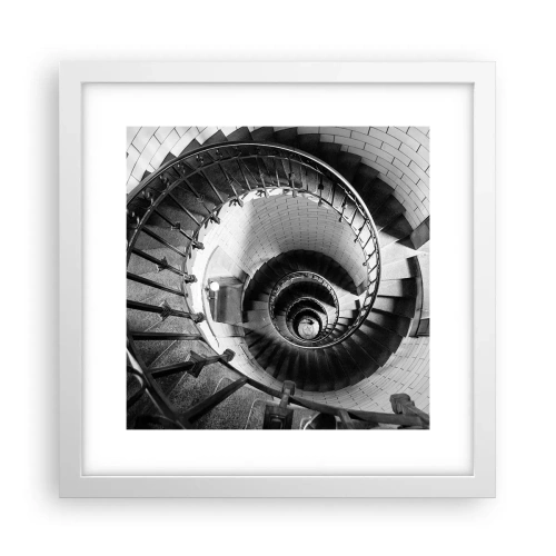 Poster in een witte lijst - Hoger en hoger - 30x30 cm