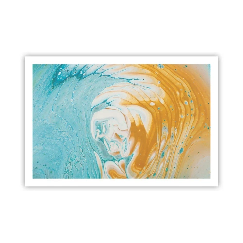 Poster - Pastel werveling - 91x61 cm