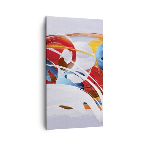 Schilderen op canvas - De dans van de elementen - 45x80 cm