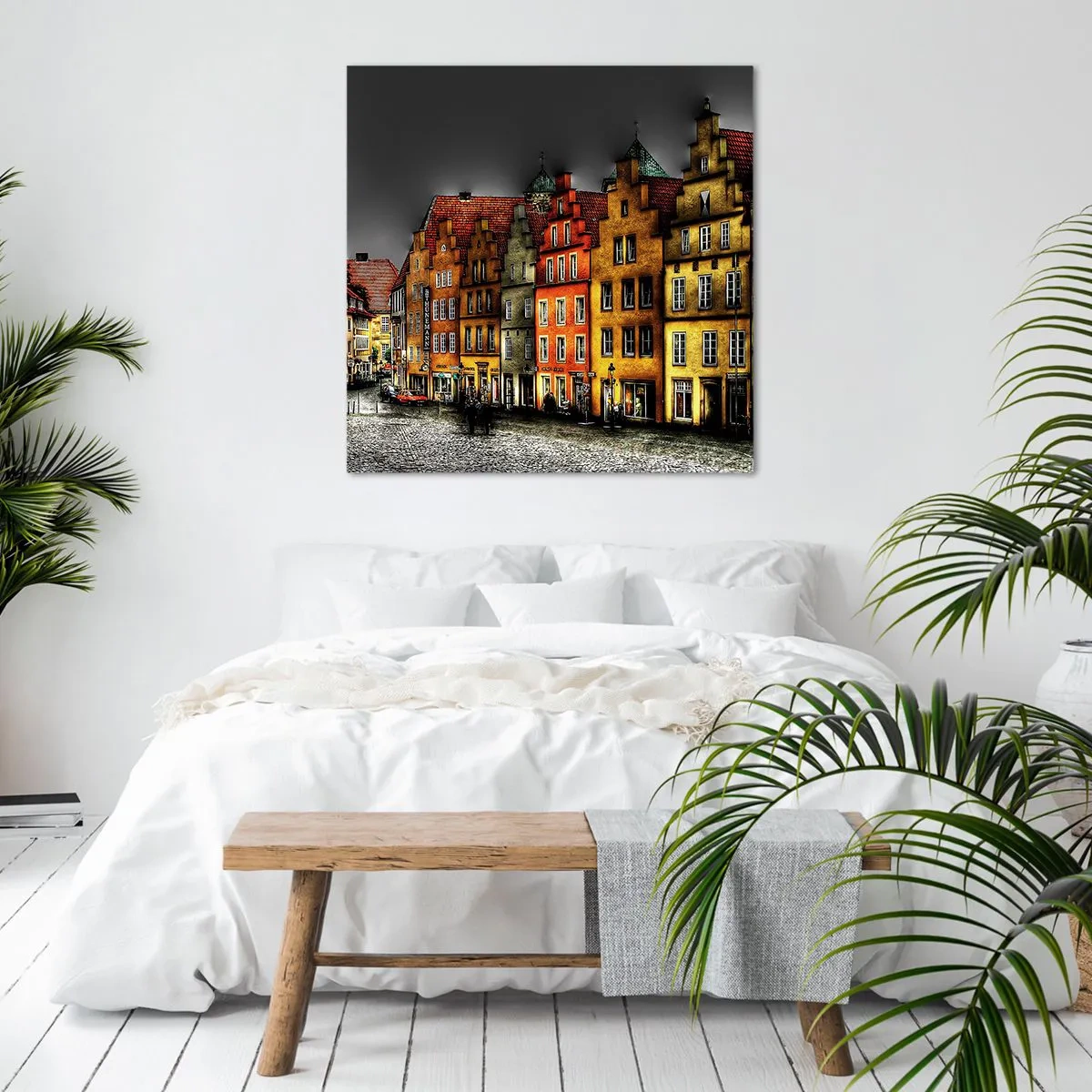 Schilderen op canvas - Het enige wat ontbreekt is een betoverde koets - 40x40 cm