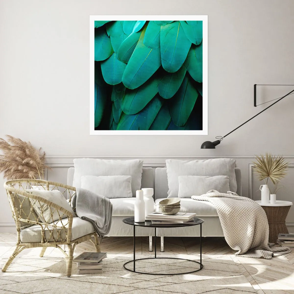 Poster - Papegaaiachtige precisie - 30x30 cm