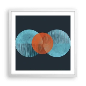 Poster in een witte lijst - Symmetrische compositie - 50x50 cm
