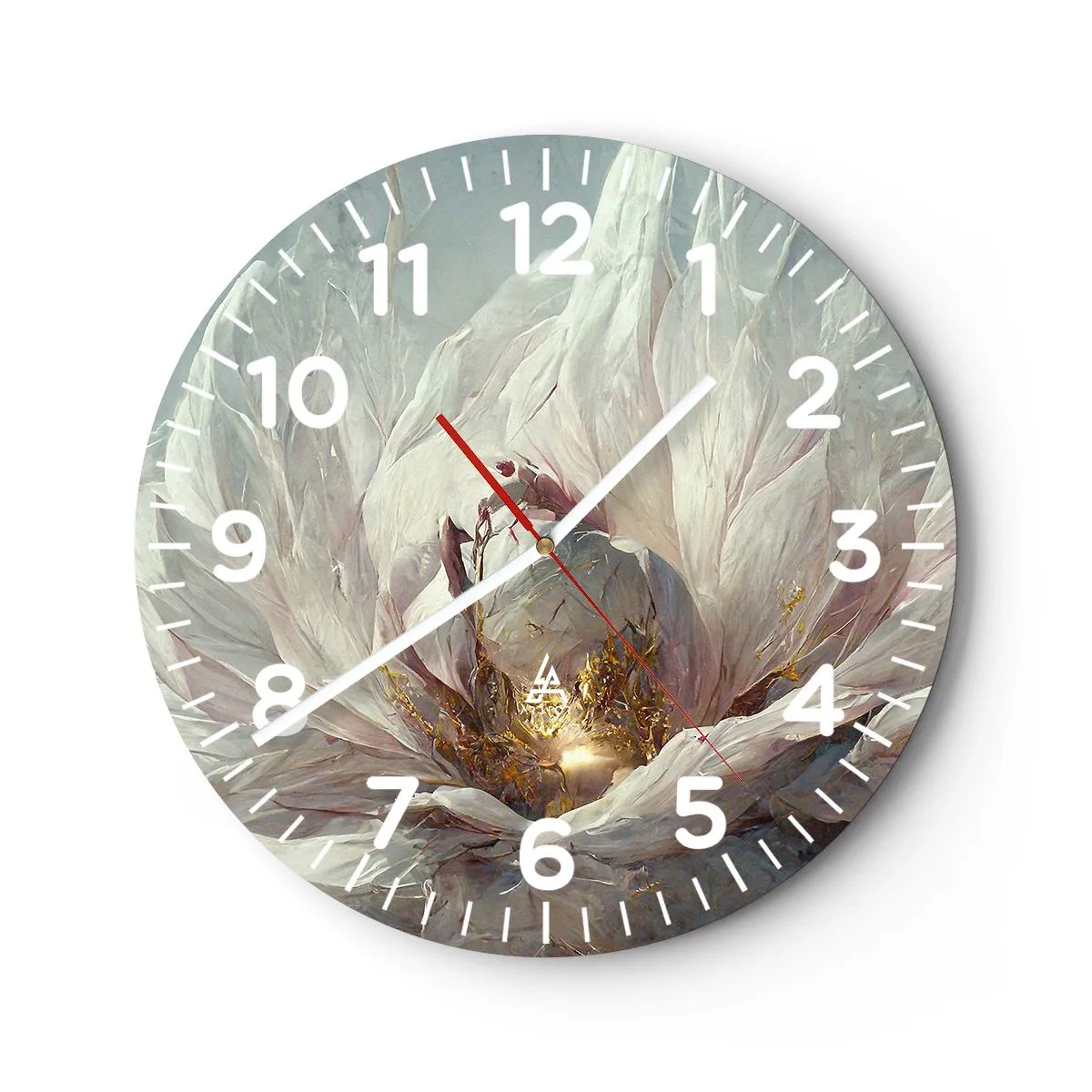 Wandklok - Klok - Hij bloeit eens in de honderd jaar - 40x40 cm
