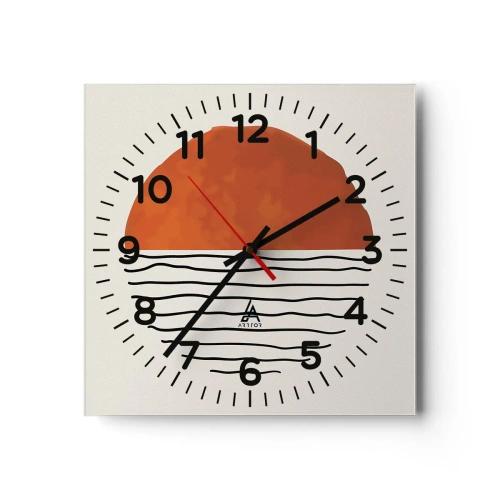 Wandklok - Klok - In het Japanse klimaat - 30x30 cm